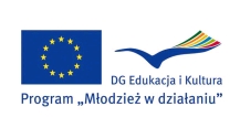 flaga Unii Europejskiej, logo programu "Młodzież w działaniu"