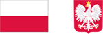 Logotyp zawierający barwy Rzeczypospolitej Polskiej i wizerunek godła Rzeczypospolitej Polskiej