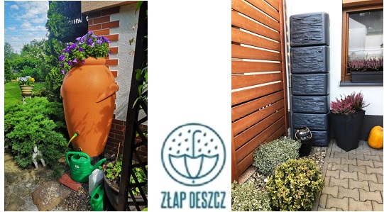gralogo programu złap deszcz i zdjęcia przykłądowej realizacji